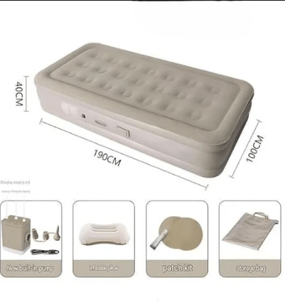 Foldable Single Air Bed with Pump - Joburg Online Shop